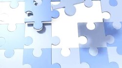 three 3d Puzzle animations Stock Footage