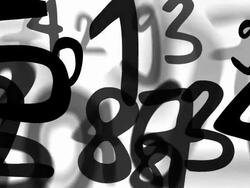 NUMBERS : (LOOP) Stock Footage