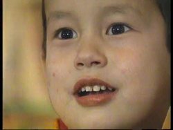 NEPAL: 4 YR OLD AMERICAN BOY INSTALLED AS HEAD OF TIBETAN MONASTERY News Clip