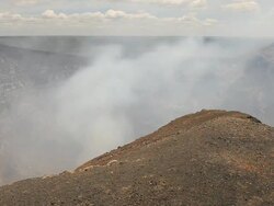 Volcano crater timelapse Stock Footage