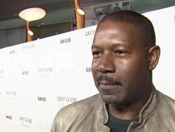 INTERVIEW: Dennis Haysbert on his character, Halloween and what attracted him to this role at Grey Goose Vodka Hosts 'The Details' Premiere in Hollywood, 10/29/12 Stock Footage