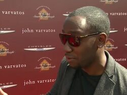 INTERVIEW: LaMorne Morris on why he wanted to come support at 9th Annual John Varvatos Stuart House Benefit Stock Footage
