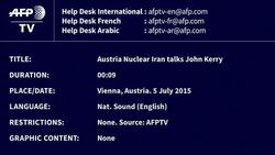 CLEAN : Kerry says 'now the time' to finish Iran nuclear deal News Clip