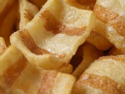 Bacon chips Stock Footage