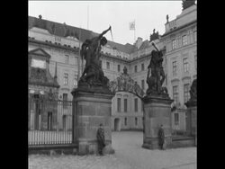 SYND 16 3 68 VIEWS OF CZECH PRESIDENT'S RESIDENCE IN PRAGUE News Clip