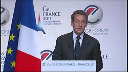 CLEAN: Sarkozy kicks off first 'e-G8' Internet summmit News Clip