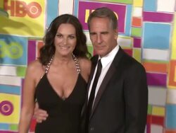Scott Bakula and Chelsea Field at HBO's Official 2014 Emmy After Party Stock Footage