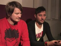 RÃ¶yksopp Interview (clip 7) Stock Footage