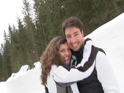 SLOW-MOTION: Happy couple Stock Footage