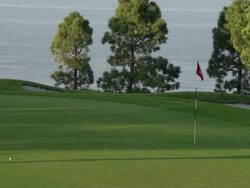 A woman playing golf. - Slow Motion Stock Footage