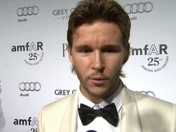 INTERVIEW: Ryan Kwanten on what he's most looking forward to at the amfAR's Inspiration Gala at Los Angeles CA. Stock Footage