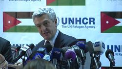 CLEAN : UN refugee chief understands Jordan security fears News Clip