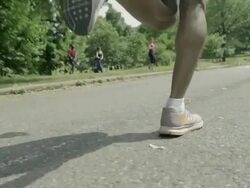 Runner's Legs Stock Footage