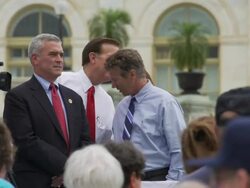 Rand Paul onstage at the Audit the IRS Rally in DC Stock Footage