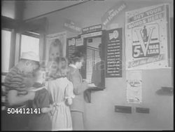 American Children Buy War Stamps During Fifth War Bond Drive News Clip