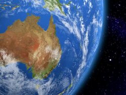 Australia from space Stock Footage