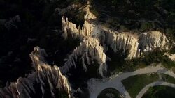 Les Orgues d'Ille sur Tet, Languedoc-Roussillon Stock Footage