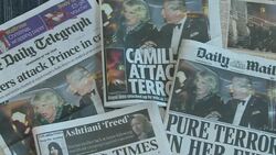 CLEAN: British police under fire after protesters attack royals News Clip