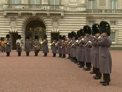 Welsh Guard Band Play 'Chariots of Fire' Theme News Clip