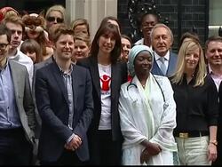 Samantha Cameron walks with Born to Walk Tall News Clip