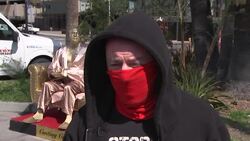 Harvey Weinstein 'casting couch' statue on display in Hollywood before Oscars Instructional Video