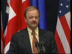 USA: WASHINGTON: MADELEINE ALBRIGHT &amp; ROBIN COOK PRESS CONFERENCE News Clip