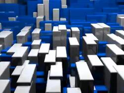 Rhythmic Cubic Abstraction, Music Background, Techno Stock Footage