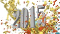 New year 2015 concept Stock Footage
