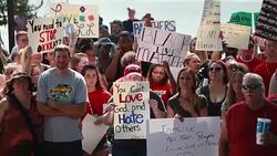 Ku Klux Klan rally in Madison, Indiana Stock Footage