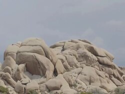 Skull Rock tunderstorm time lapse Stock Footage