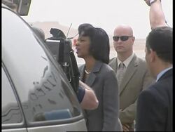 Rice arrives in Aswan for talks on Mideast peace initiative News Clip