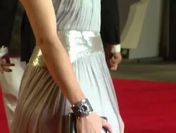 Victoria Pendleton at 'Skyfall' Royal World Premiere at Royal Albert Hall at Royal Albert Hall on October 23, 2012 in London (Footage by WireImage Video/Getty Images) Stock Footage