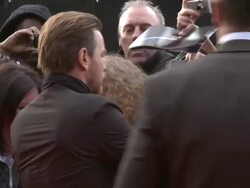 Ewan McGregor at Salmon Fishing In The Yemen European Premiere at ODEON Kensington on April 10, 2012 in London, England. Stock Footage