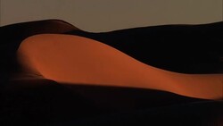 WS, desert sand dunes at sunset / California Stock Footage