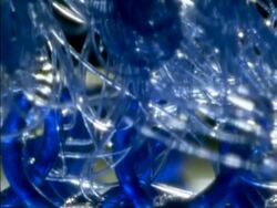 BCU Blue plastic Velcro loops pulling away from hook Stock Footage