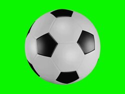 3D soccer ball Stock Footage
