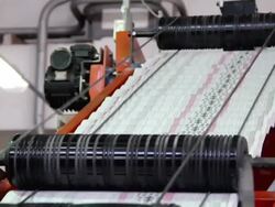 printing of newspapers Stock Footage