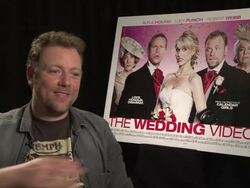 INTERVIEW:  Rufus Hound on the difference between stand-up and acting in the film at The Wedding Video Interview on August 9, 2012 in London, England (Footage by WireImage Video/Getty Images) Stock Footage