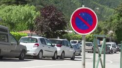 CLEAN : Picutre postcard Provence village turning to the far right News Clip