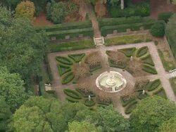 MS AERIAL Shot of Fort Raleigh and Roanoke Gardens / North Carolina, United States Stock Footage