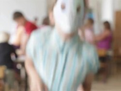 bunny at school Stock Footage