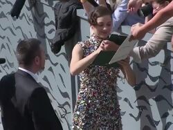 Marion Cotillard at Celebrity Sightings in Cannes on May 20, 2014 in Cannes, France. Stock Footage