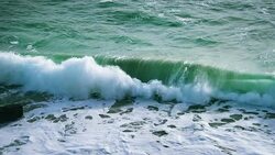 Foamy surf, slow motion Stock Footage