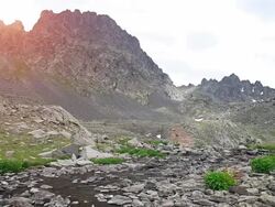 HD: Vercenik Mountain-Clouds and Mountain Peaks Stock Footage