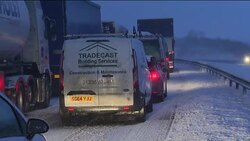 Snow causes travel chaos in Scotland News Clip