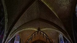 Chapel of the Holly Cross in Karlstejn Castle Stock Footage