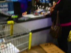 Black Friday shoppers at Best Buy Stock Footage