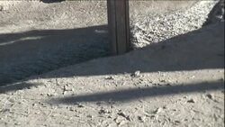 A boring device cuts granite at a quarry. Stock Footage