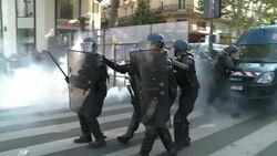 CLEAN : Clashes at banned pro Palestinian Paris protest 70 arrested News Clip