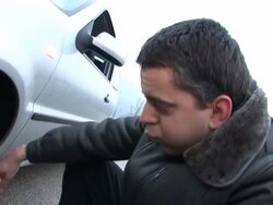 HD STEADYCAM: Flat Tire Stock Footage